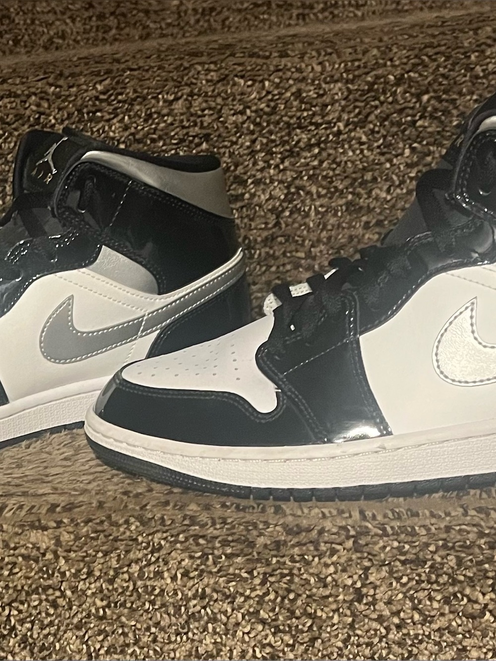 Nike Black and White High-Top Sneakers